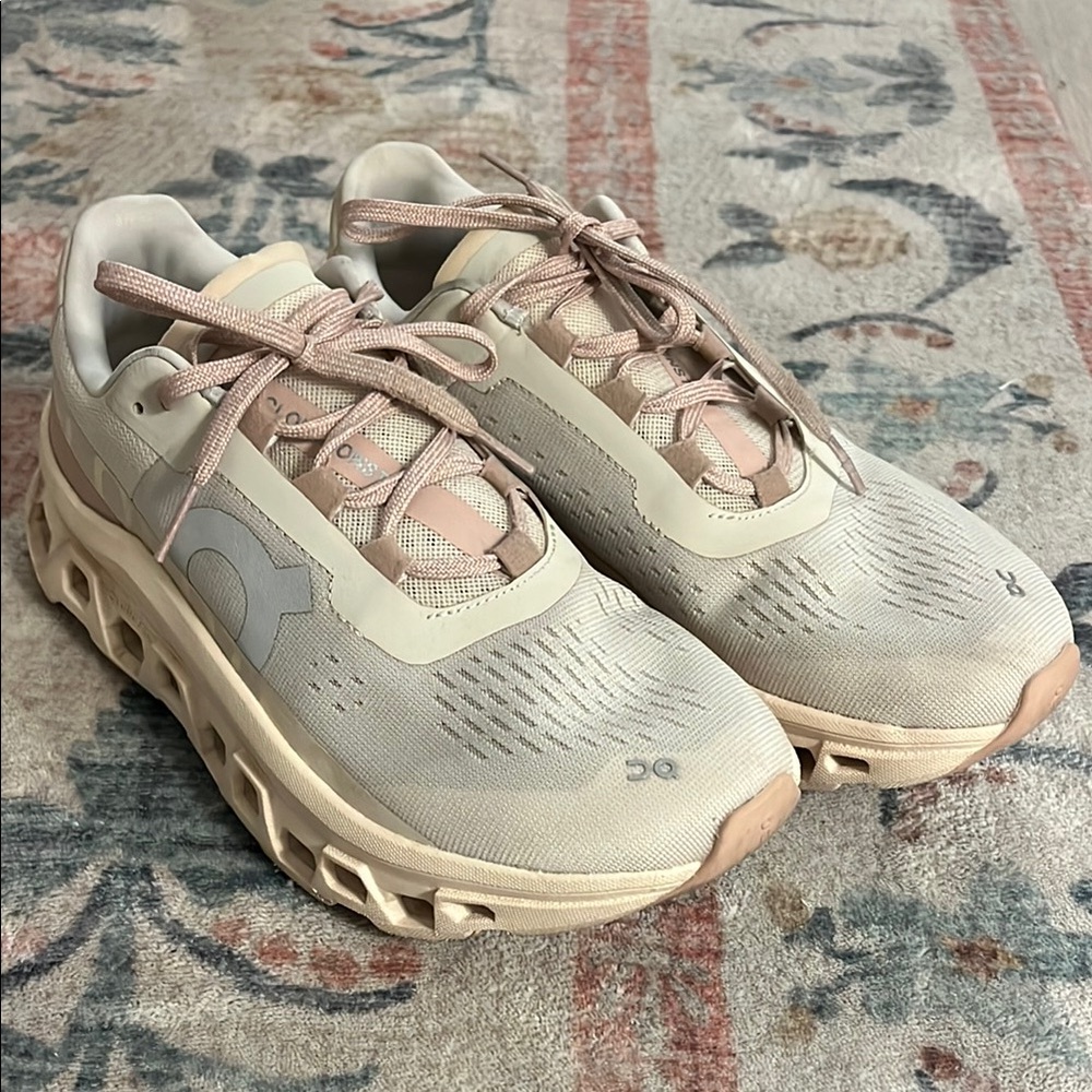 On Running Women's Beige Athletic Shoes